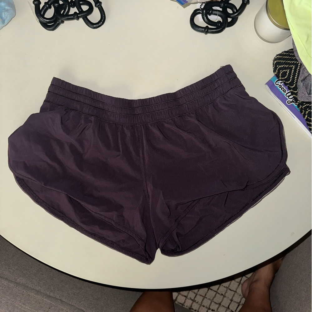 Plum Shadow Lululemon 2.5” Low Rise Lined Shorts